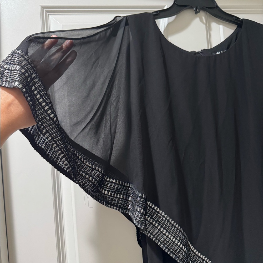 SLNY Black and Silver Jumpsuit - Picture 4 of 5